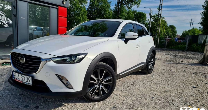 Mazda CX-3 cena 63900 przebieg: 175000, rok produkcji 2015 z Chociwel małe 781